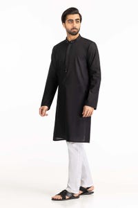 UAE -Black Basic Kurta KR-STY22-033