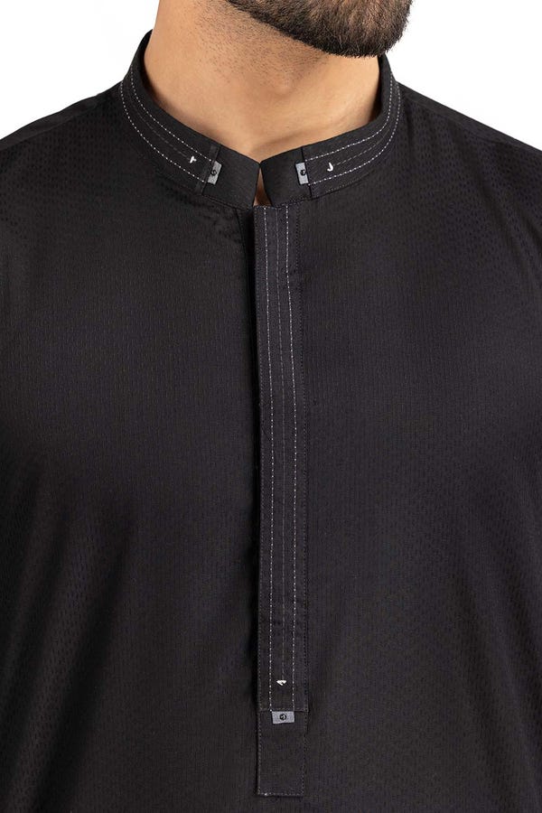 UAE -Black Basic Kurta KR-STY22-033