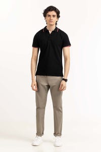UAE -Black Basic Polo PS-FPK23-016