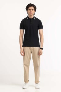 UAE -Black Basic Polo PS-FPK23-078