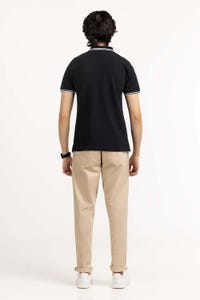 UAE -Black Basic Polo PS-FPK23-078