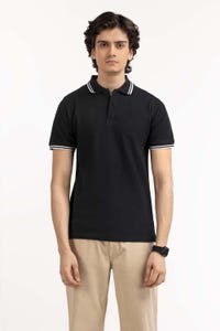 UAE -Black Basic Polo PS-FPK23-078