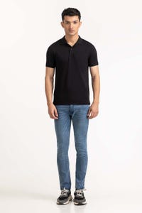 UAE -Black Basic Polo PS-FSJ23-093