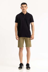 UAE -Black Basic Polo PS-SIGPK23-241