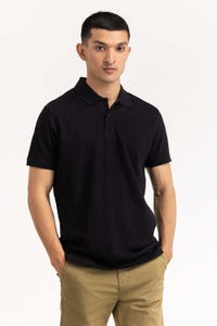 UAE -Black Basic Polo PS-SIGPK23-241