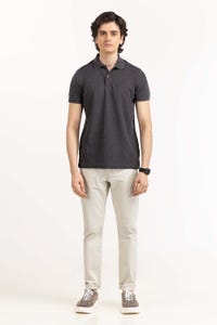 UAE -Black Basic Polo PS-SIGPK23-245