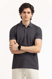 UAE -Black Basic Polo PS-SIGPK23-245