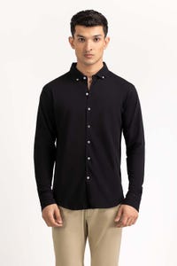 UAE -Black Basic Shirt KS-HSPK23-044