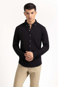 UAE -Black Basic Shirt KS-HSPK23-044