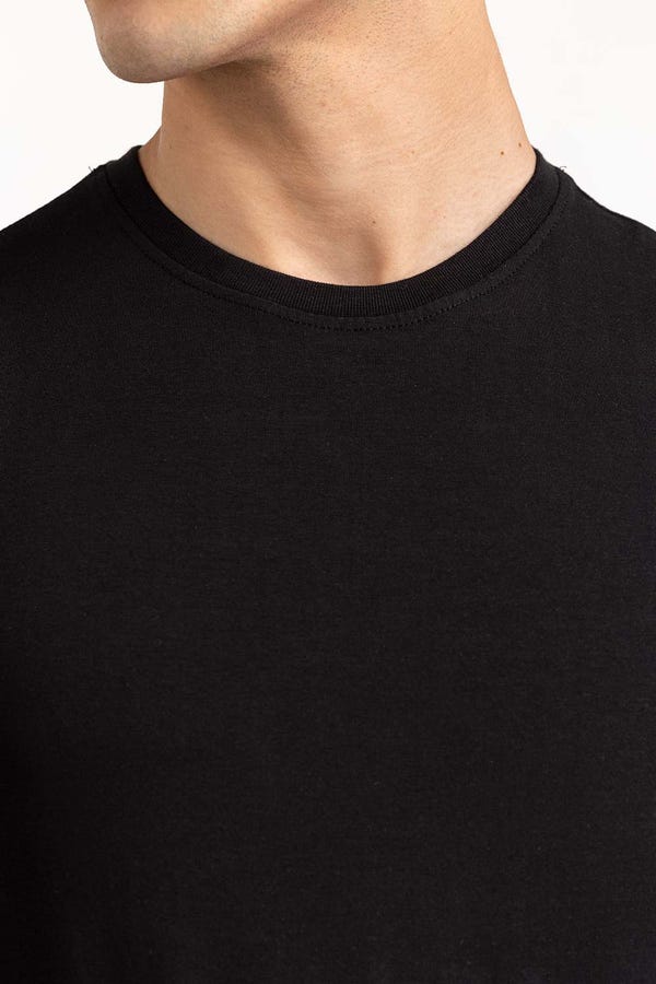 UAE -Black Basic Tee TS-CNSJ23-205
