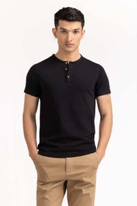 UAE -Black Basic Tee TS-HLSJ23-068