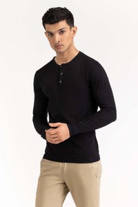 UAE -Black Basic Tee TS-HLSJ23-072