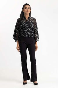 UAE -Black Blended Casual Shirt 231-217-032