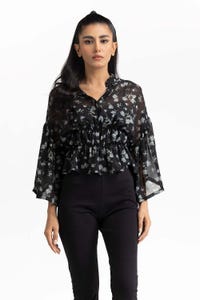 UAE -Black Blended Casual Shirt 231-217-032