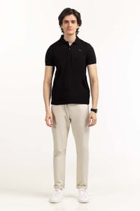 UAE -Black Embroidered Polo PS-FPK23-181