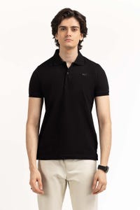 UAE -Black Embroidered Polo PS-FPK23-181
