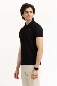 UAE -Black Embroidered Polo PS-FPK23-181