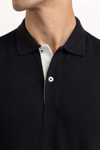 UAE -Black Embroidered Polo PS-FPK23-189