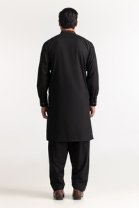 UAE -Black Embroidered Suit SK-E24-018