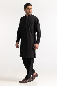 UAE -Black Embroidered Suit SK-E24-018