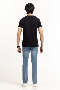 UAE -Black Graphic Tee TS-CNPK23-257