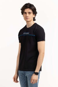 UAE -Black Graphic Tee TS-CNPK23-257