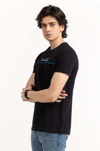 UAE -Black Graphic Tee TS-CNPK23-257