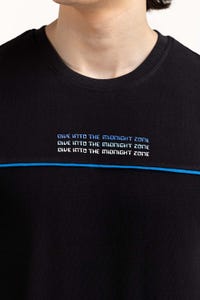 UAE -Black Graphic Tee TS-CNPK23-257