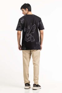 UAE -Black Graphic Tee TS-CNSJ23-117