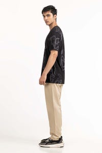 UAE -Black Graphic Tee TS-CNSJ23-117