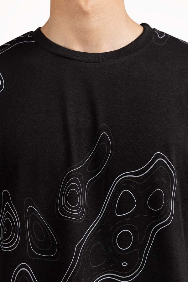 UAE -Black Graphic Tee TS-CNSJ23-117