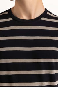 UAE -Black Khaki Striped Tee TS-CNSJ23-066