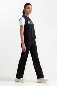 UAE -Black Knit T-Shirt 231-213-019