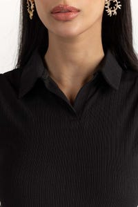 UAE -Black Knit Top 231-213-201