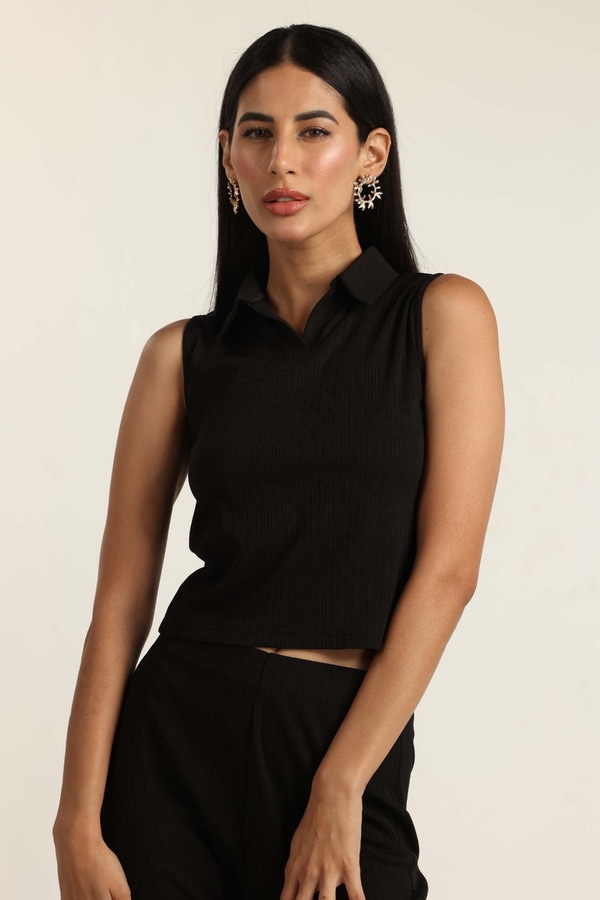 UAE -Black Knit Top 231-213-201