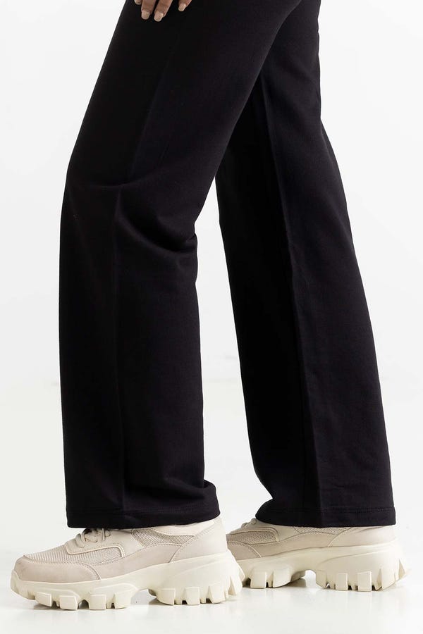 UAE -Black Knit Trouser 231-220-006 A