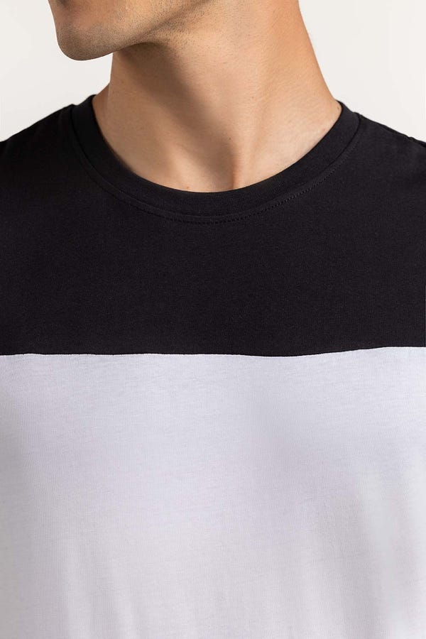 UAE -Black White Graphic Tee TS-CNSJ23-272