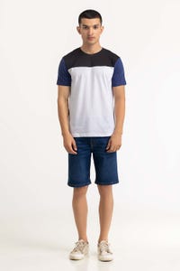 UAE -Black White Graphic Tee TS-CNSJ23-272