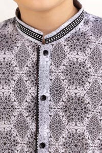 UAE -Black and White Styling Kurta KKS-898