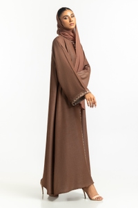 UAE-Blended Embroidered Abaya With Scarf KAB-22117