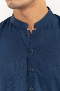 UAE -Blue Baisc Kurta KR-PLN22-094
