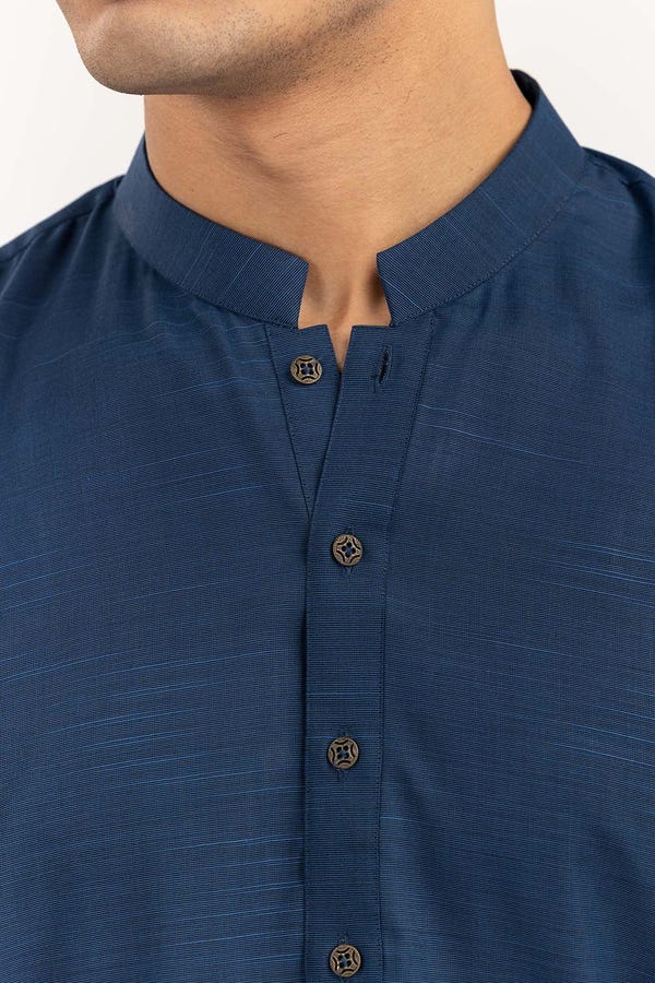 UAE -Blue Baisc Kurta KR-PLN22-094