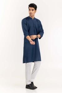 UAE -Blue Baisc Kurta KR-PLN22-094