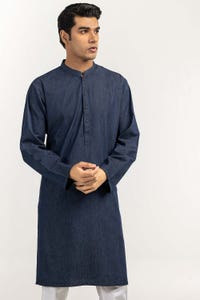 UAE -Blue Basic Kurta KR-PLN22-029