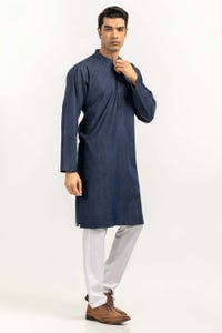 UAE -Blue Basic Kurta KR-PLN22-029