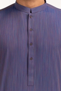 UAE -Blue Basic Kurta KR-PLN24-006
