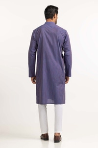 UAE -Blue Basic Kurta KR-PLN24-006