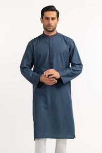 UAE -Blue Embroidered Kurta KR-EMB24-004