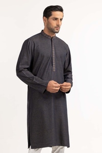 UAE -Blue Embroidered Kurta KR-EMB24-008