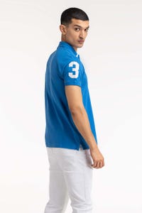 UAE -Blue Embroidered Polo PS-FPK23-180